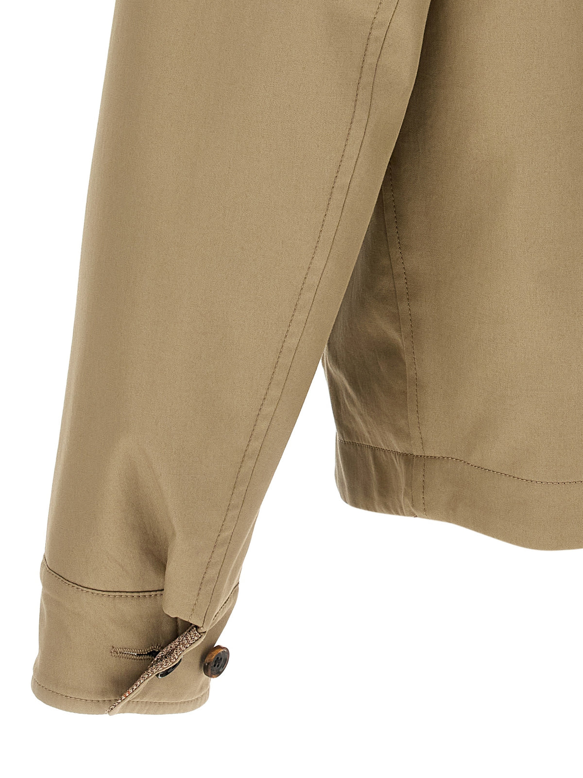Beige Wool Shell Jacket