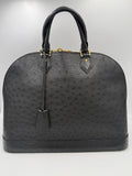 LOUIS VUITTON Alma GM in Ostrich Leather Handbag