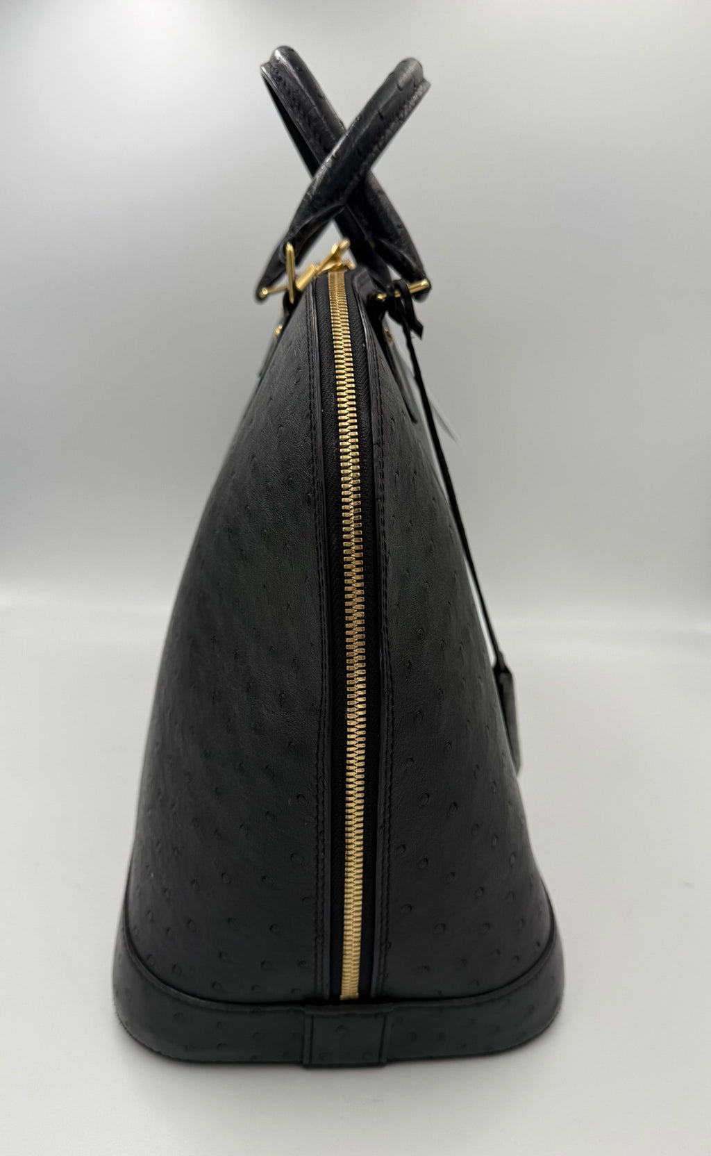 LOUIS VUITTON Alma GM in Ostrich Leather Handbag