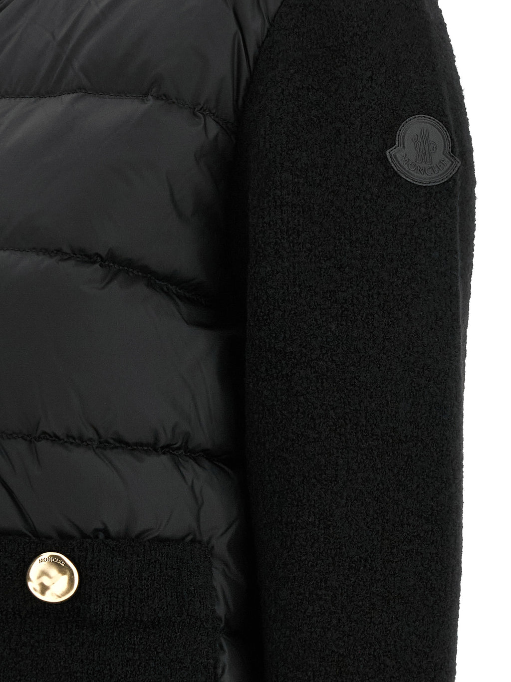 Black Polyamide Full-Length Jacket