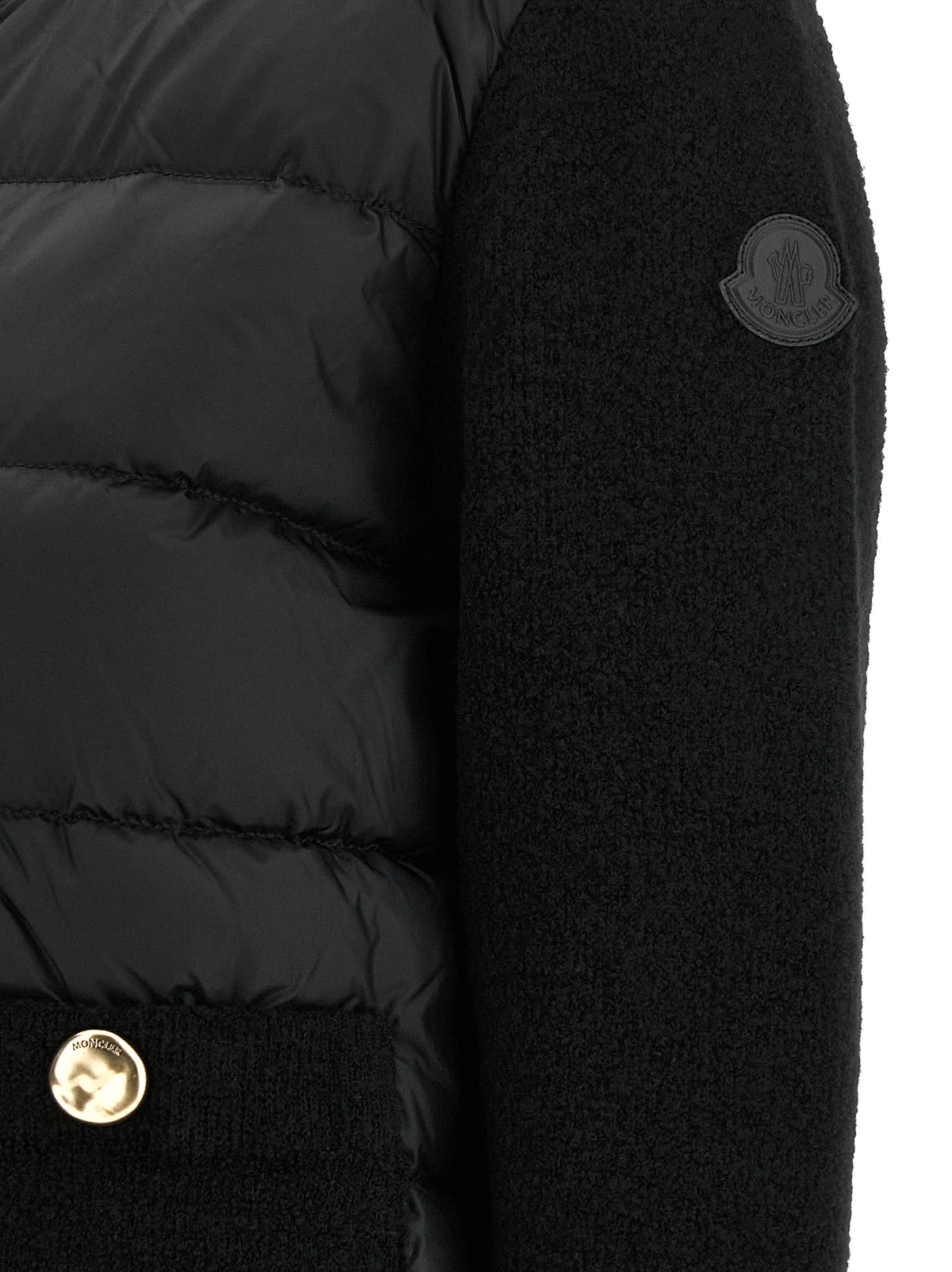 Black Polyamide Full-Length Jacket