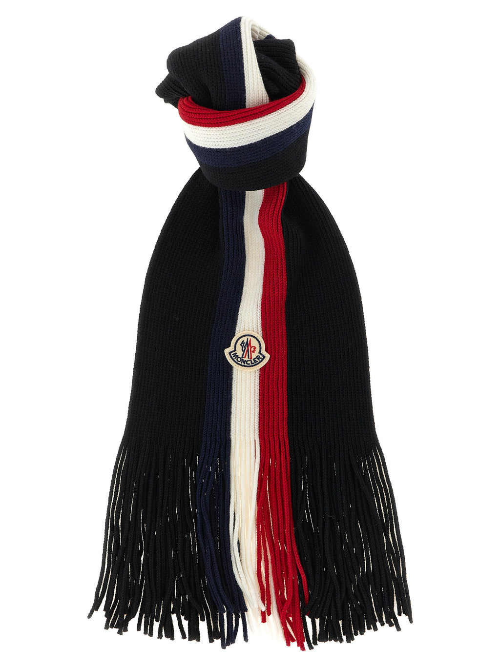 Black Virgin Wool Foulard