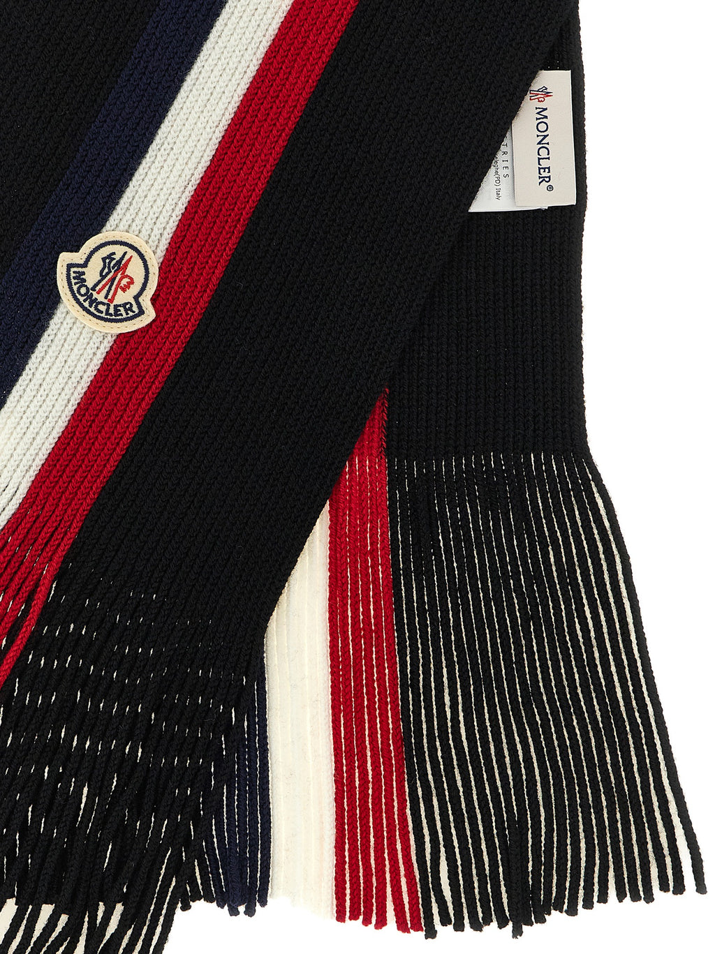 Black Virgin Wool Foulard