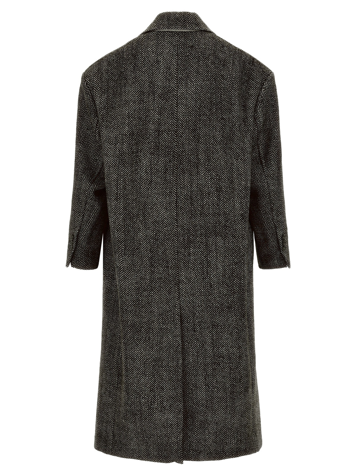 Black Virgin Wool Coat