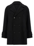 Black Virgin Wool Coat