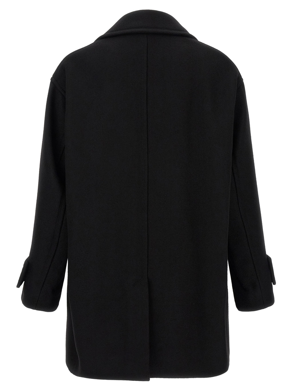 Black Virgin Wool Coat