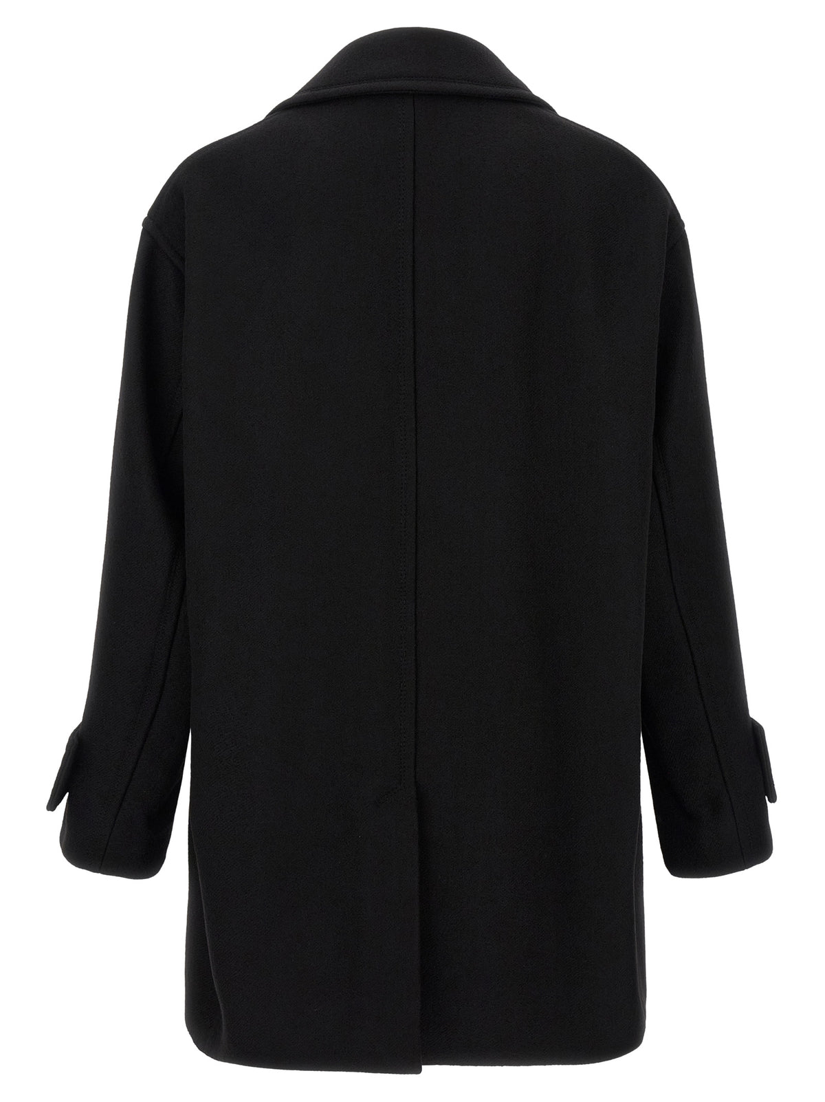 Black Virgin Wool Coat