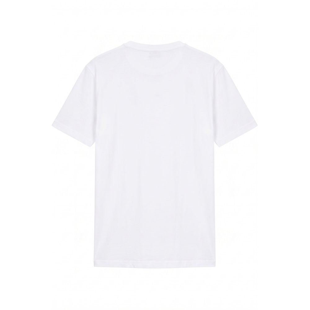 White Cotton Men's T-shirt