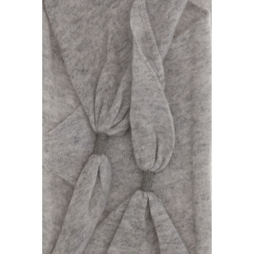 Gray Cashmere Foulard