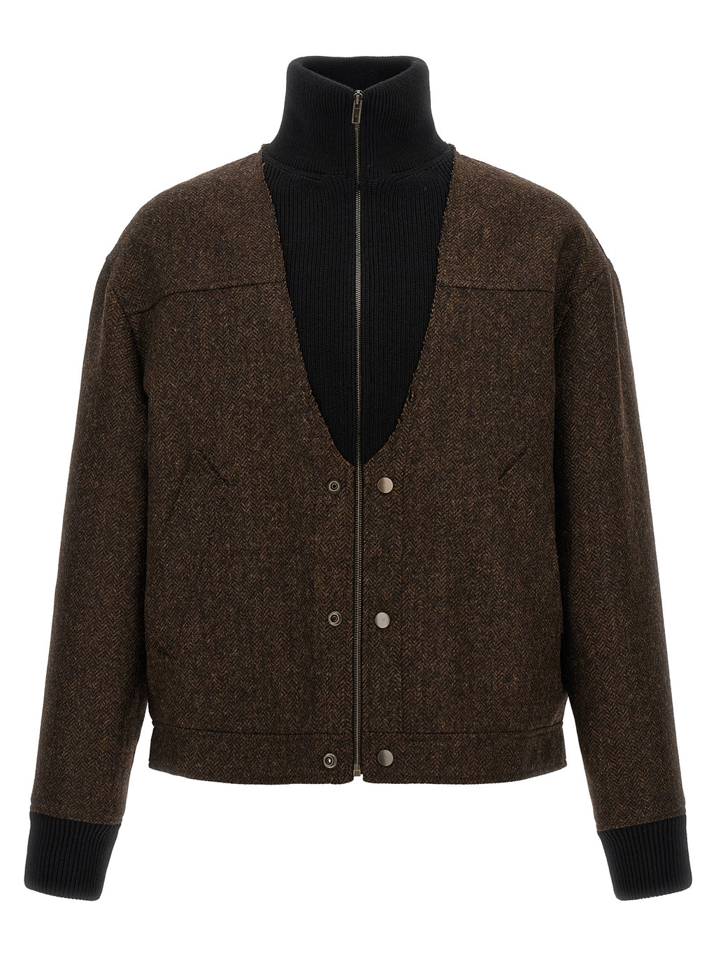 Brown Wool Bomber