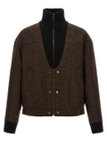 Brown Wool Bomber