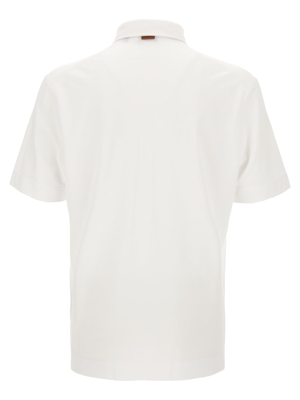 White Cotton Polo Shirt