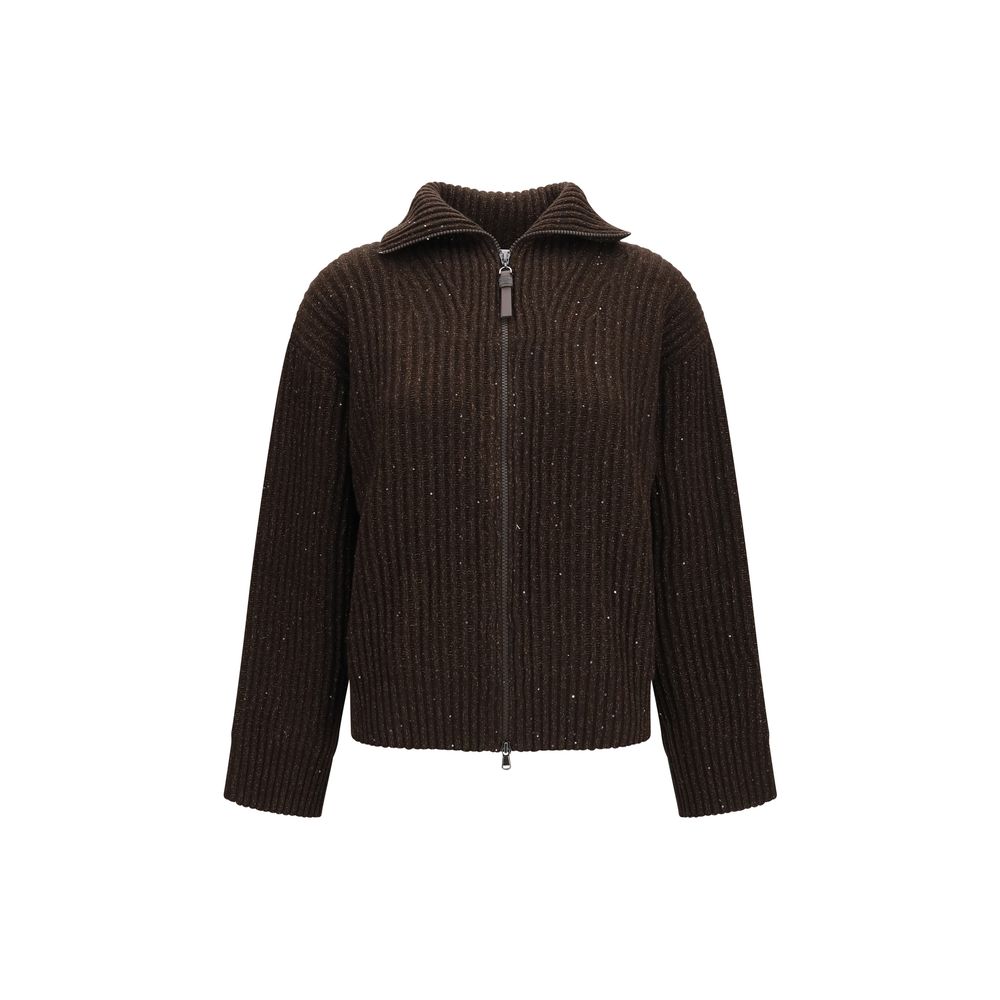 Brown Cashmere Sweatshirt