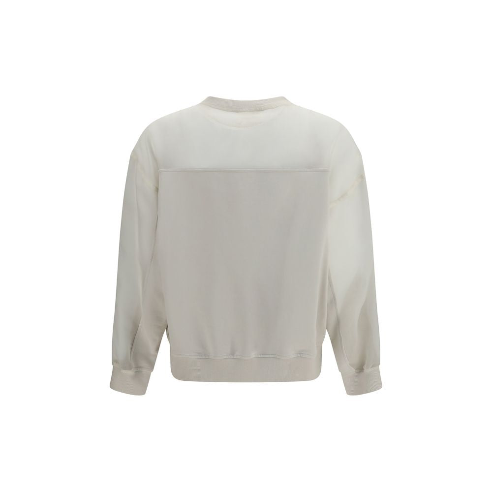 White Cotton Sweatshirt