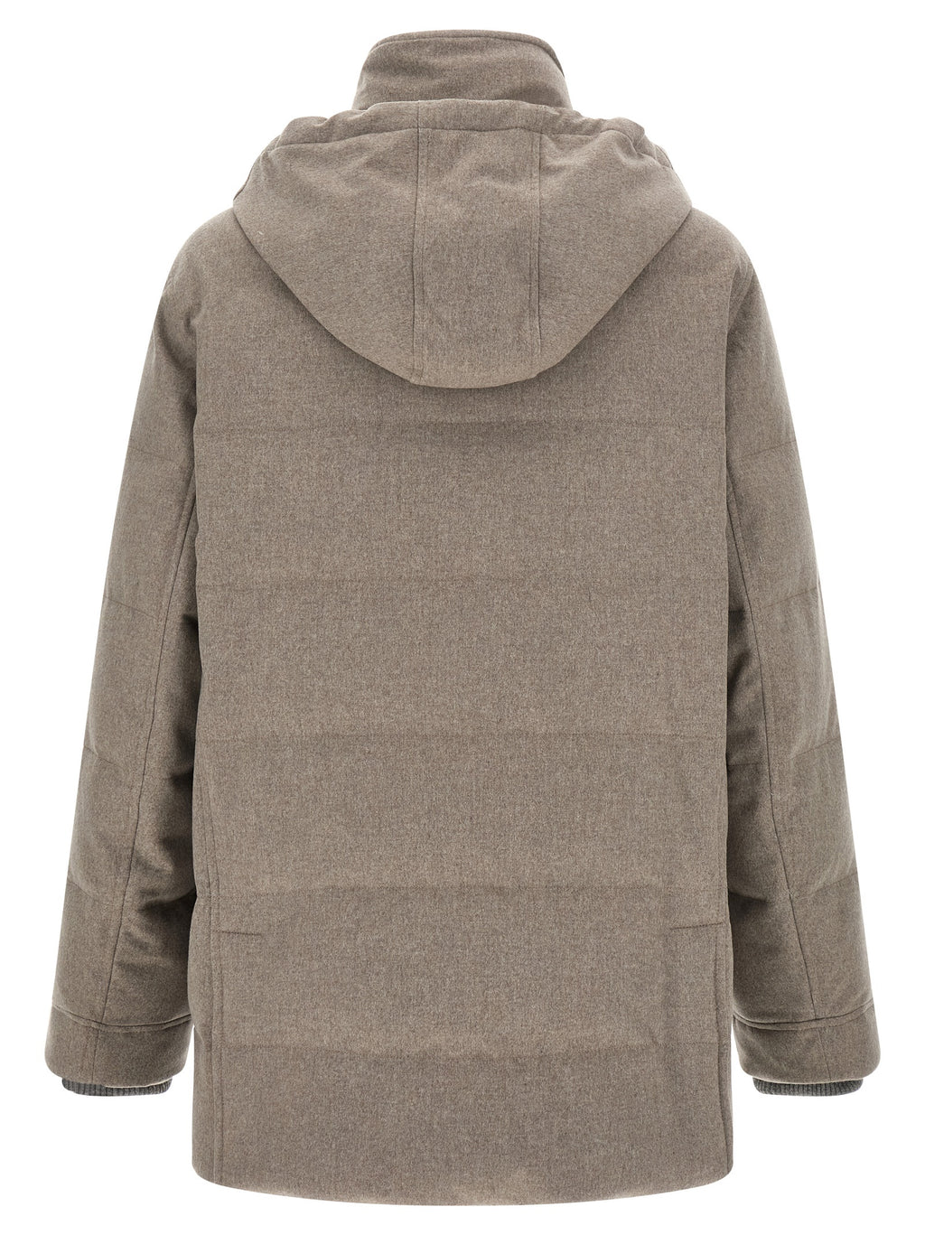 Beige Wool Parka