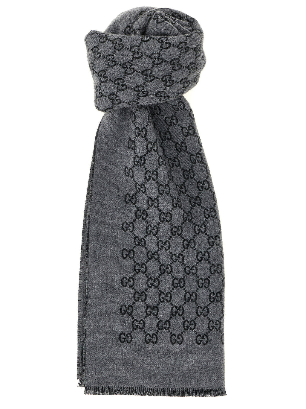 Gray Wool Scarf