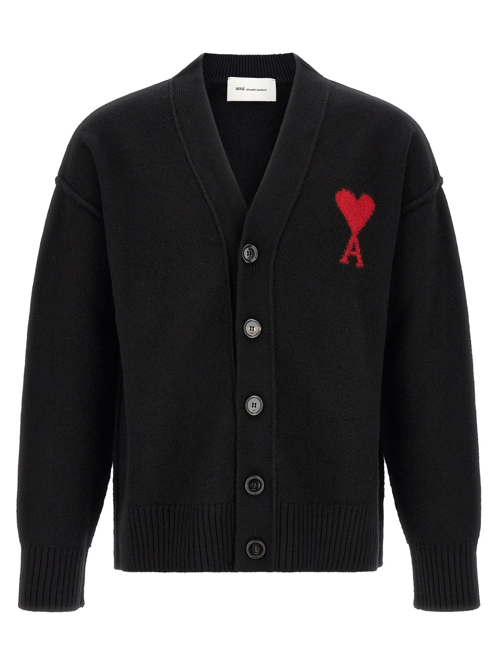 Black Wool Cardigan