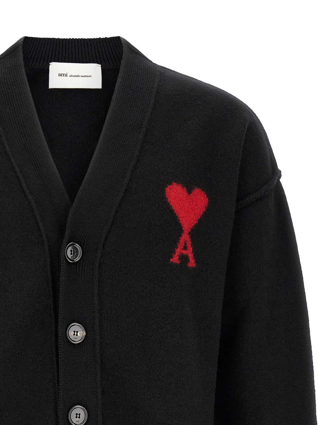 Black Wool Cardigan