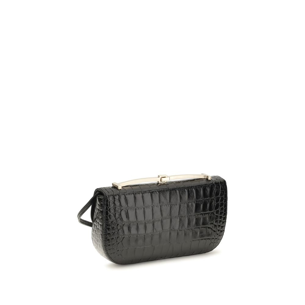 Black Calf Leather Bos Taurus Shoulder Bag