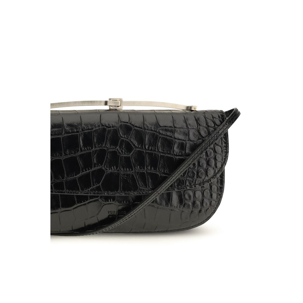 Black Calf Leather Bos Taurus Shoulder Bag