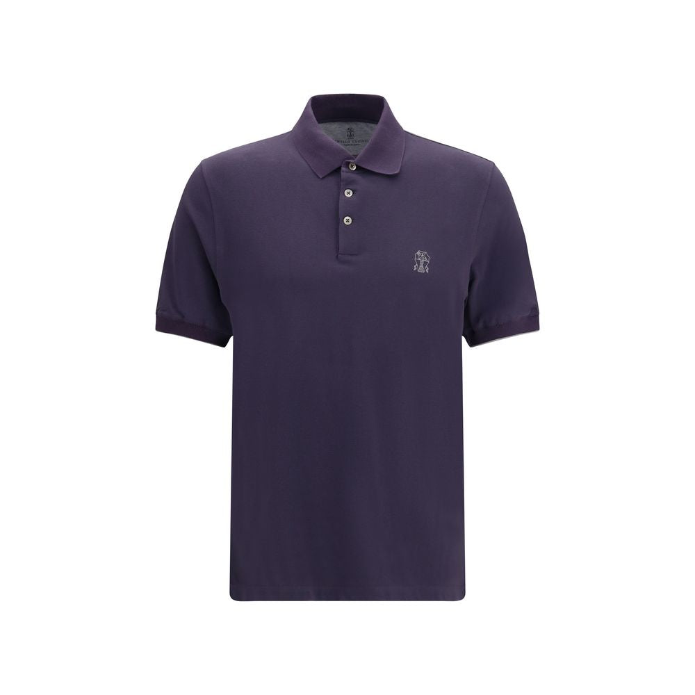 Purple Cotton Polo Shirt