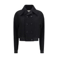 Black Wool Oves Aries Bomber