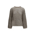 Beige Silk Sweatshirt