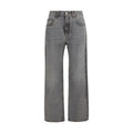 Gray Cotton Jeans Denim