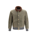 Bicolor Cashmere Bomber