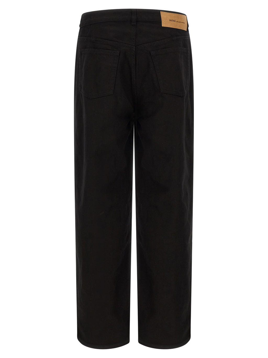 Black Cotton Relaxed Fit Jeans