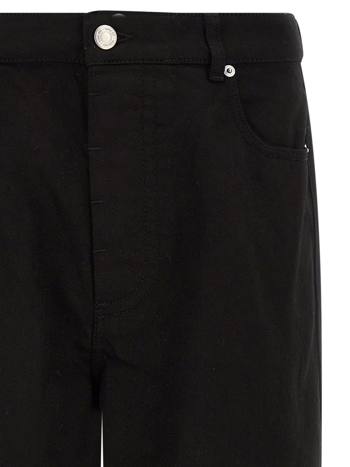 Black Cotton Relaxed Fit Jeans