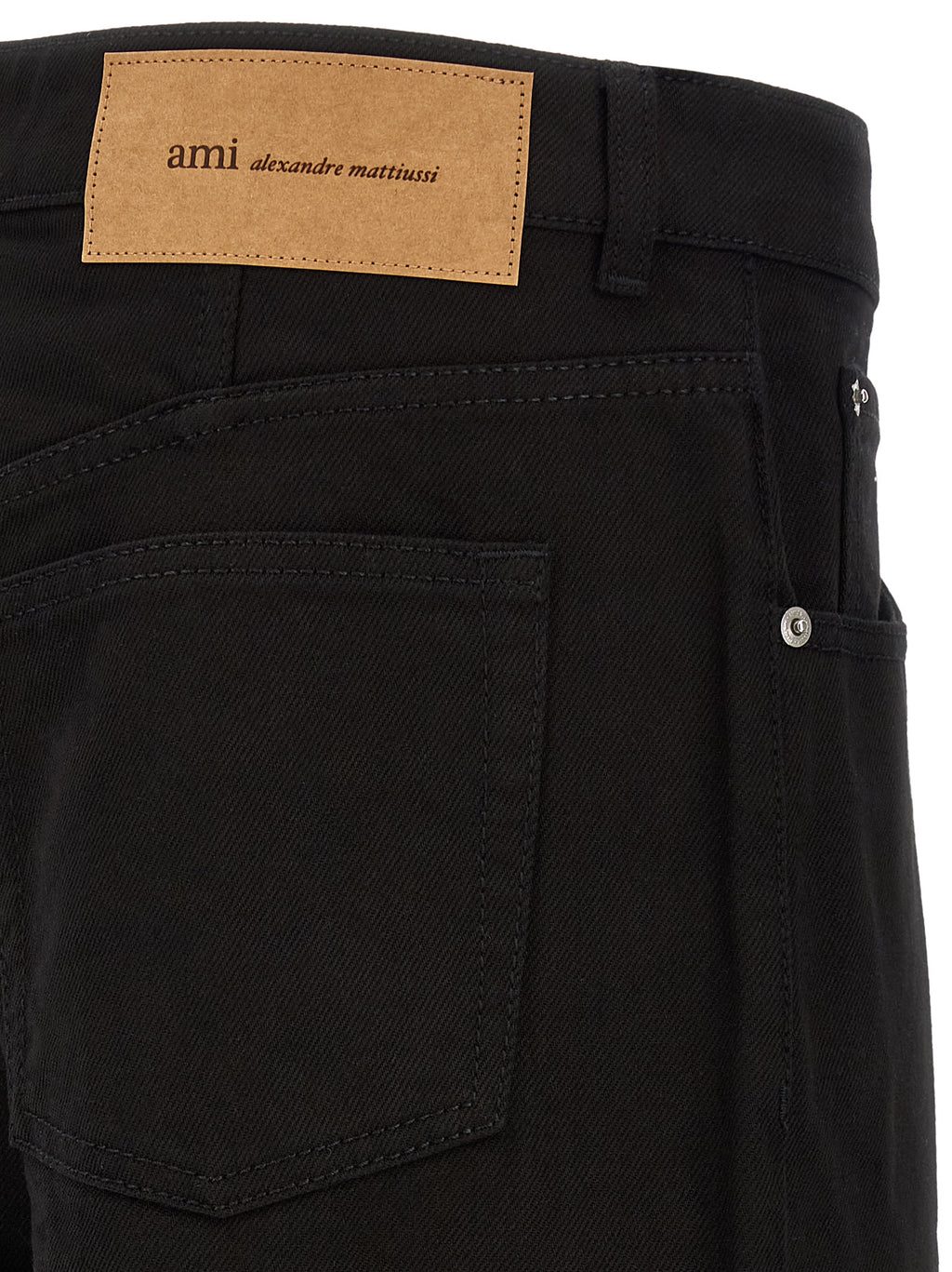 Black Cotton Relaxed Fit Jeans