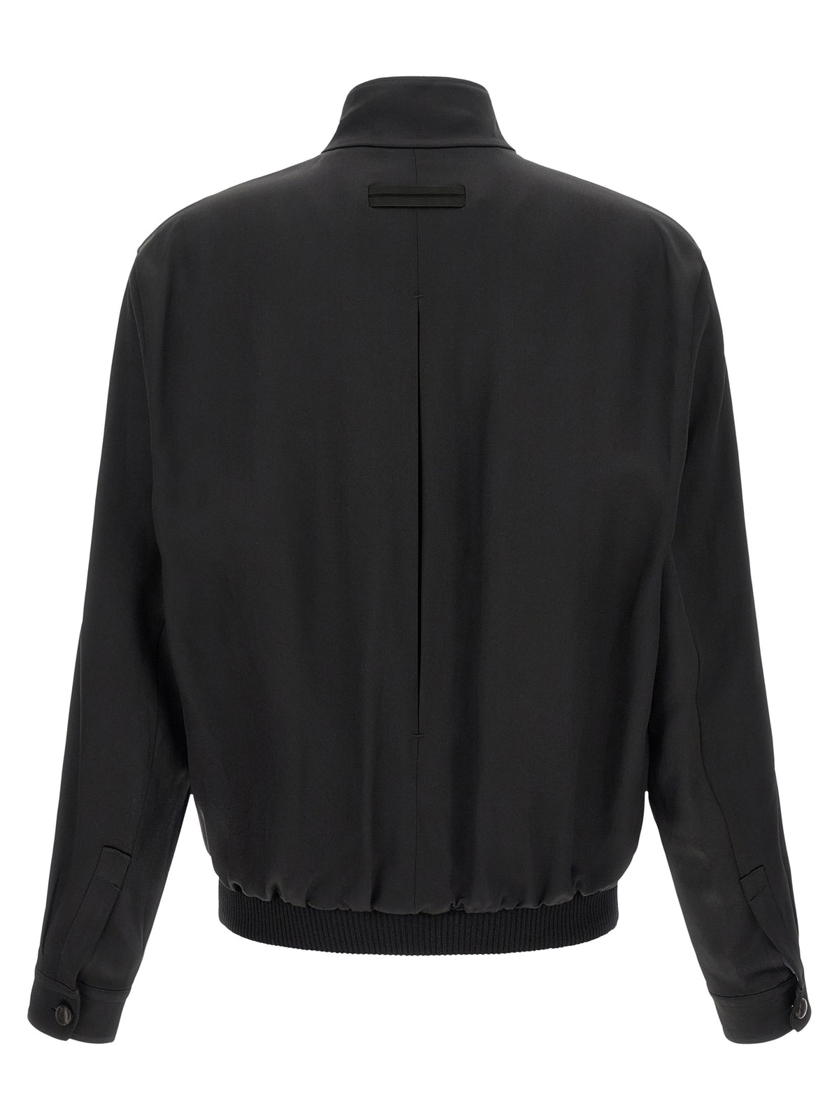 Black Satin Sweatshirt