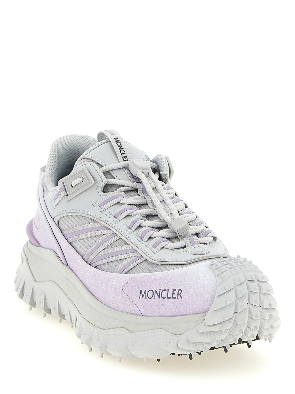 Purple Polyester Athletic Sneakers