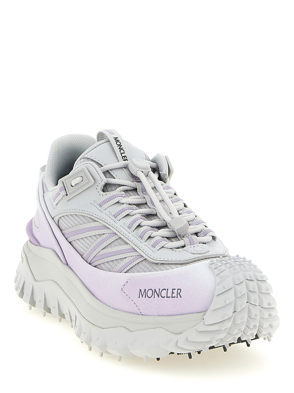 Purple Polyester Athletic Sneakers