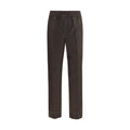 Brown Wool Oves Aries Casual Pants