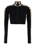 Black Polyamide Sweatshirt