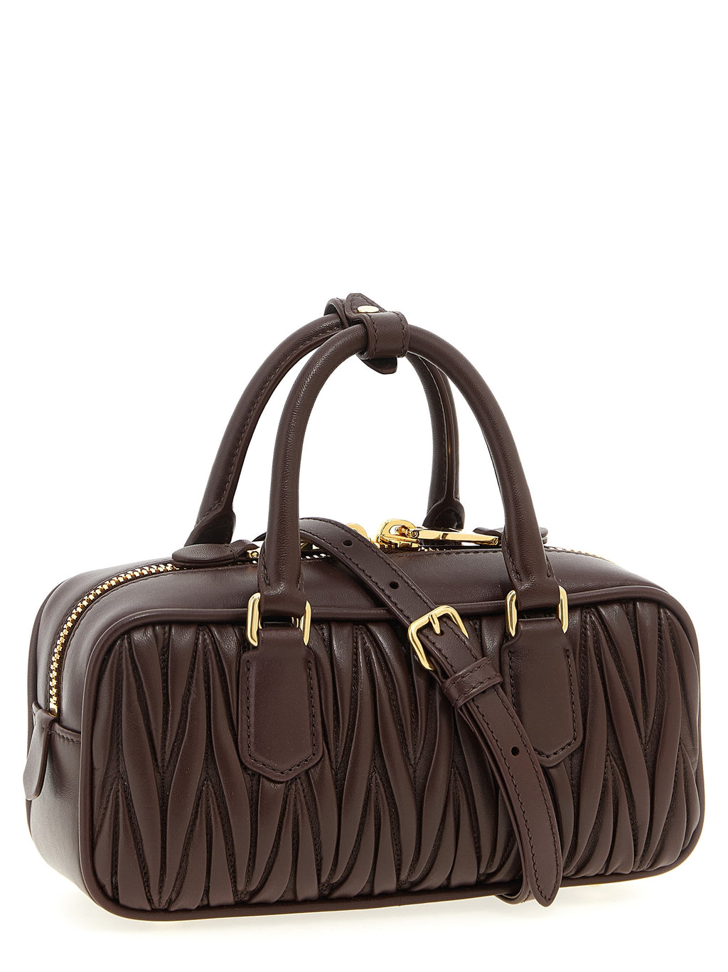 Brown Lamb Leather Handbag