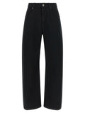 Black Cotton High-Waisted Jean