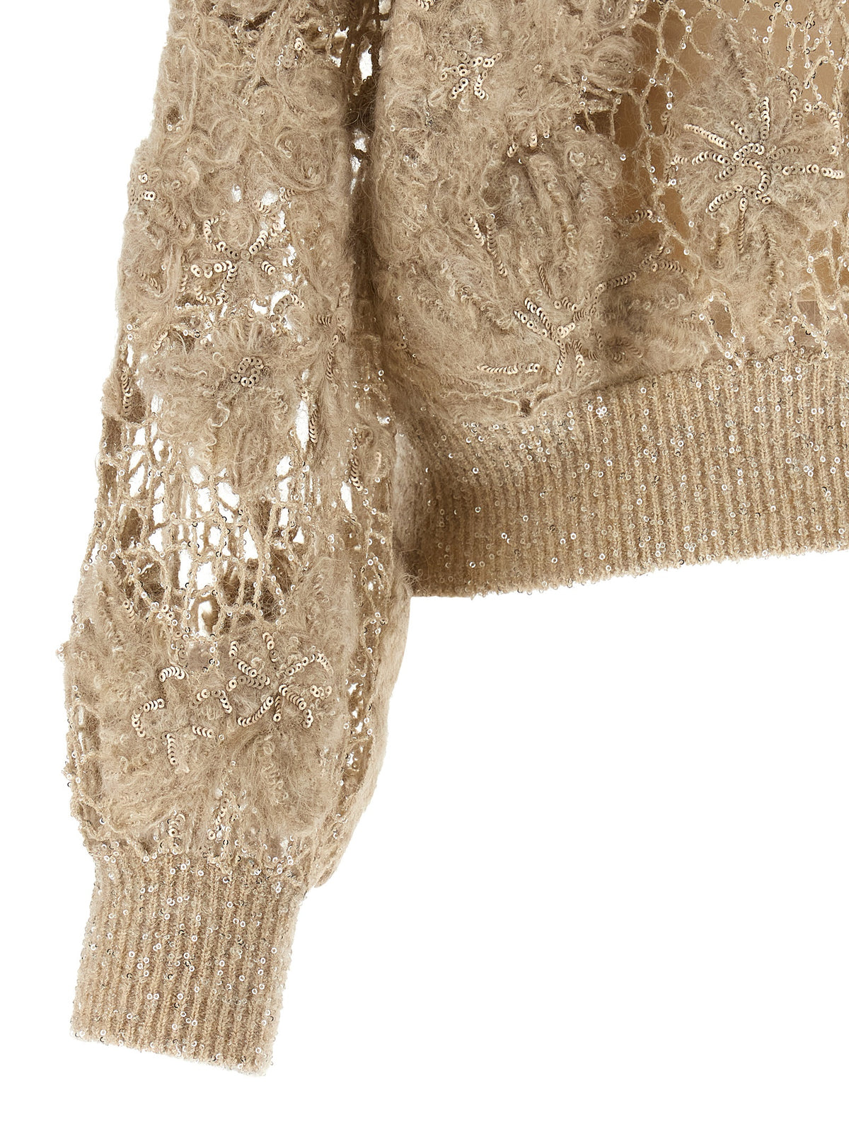 Beige Wool Cardigan