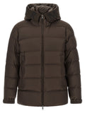Brown Polyester Full-Length Jacket
