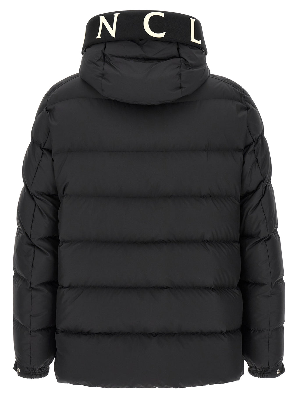 Black Polyester Full-Length Jacket