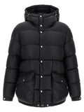 Black Polyamide Full-Length Jacket