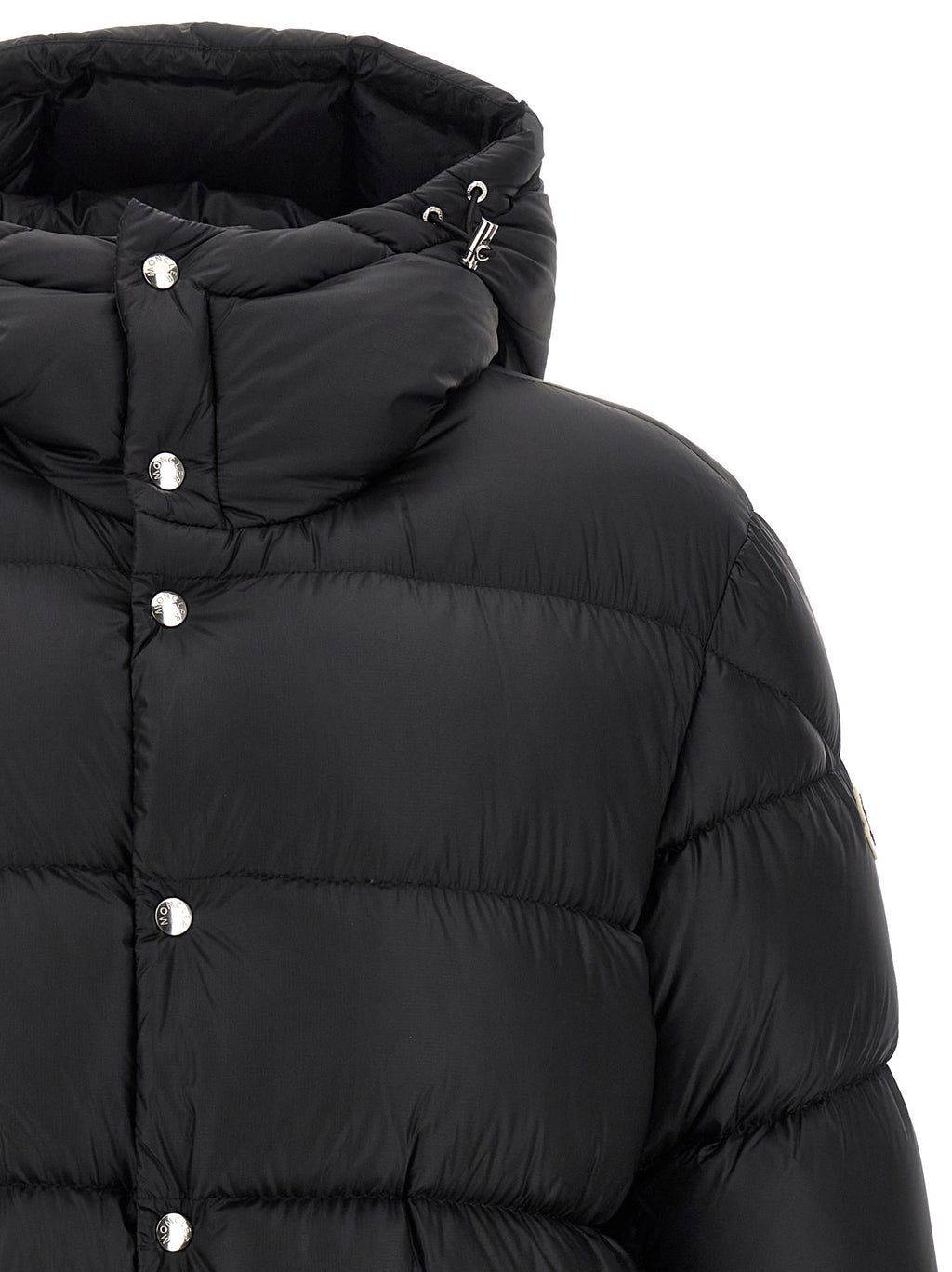 Black Polyamide Full-Length Jacket
