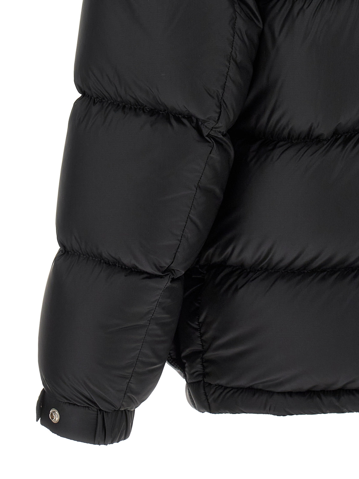 Black Polyamide Full-Length Jacket