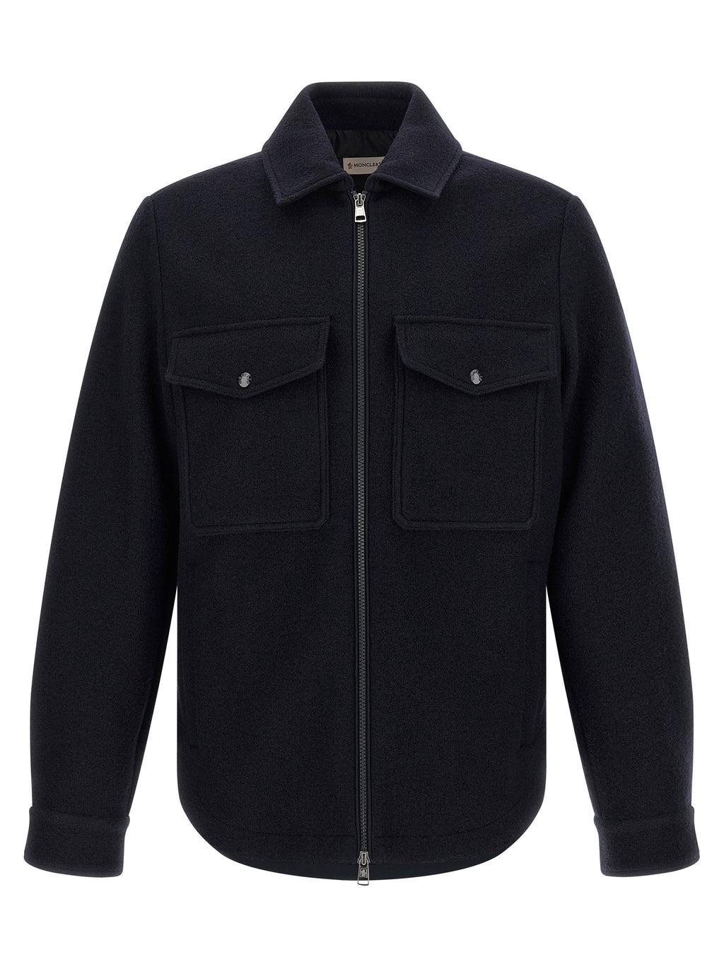 Blue Virgin Wool Blouse