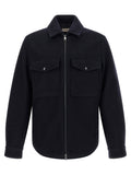 Blue Virgin Wool Blouse