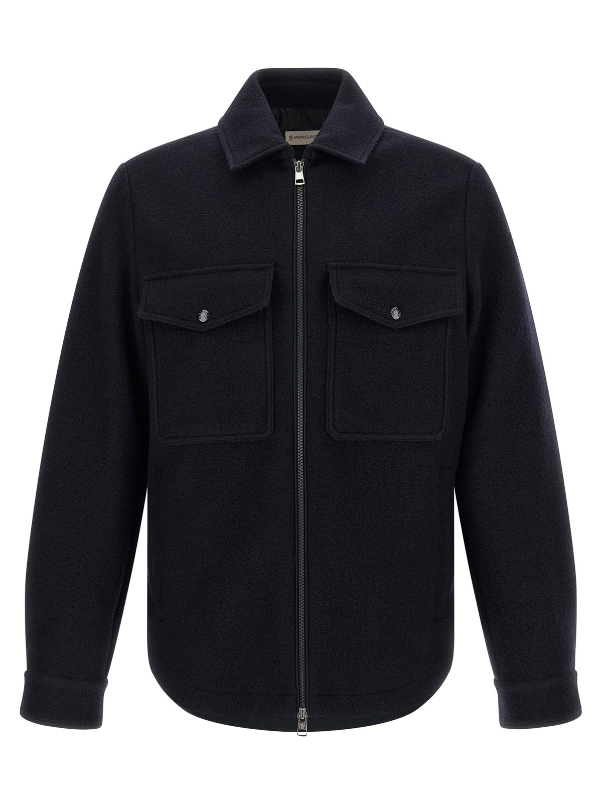 Blue Virgin Wool Blouse