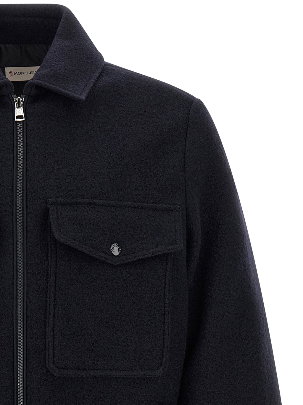 Blue Virgin Wool Blouse