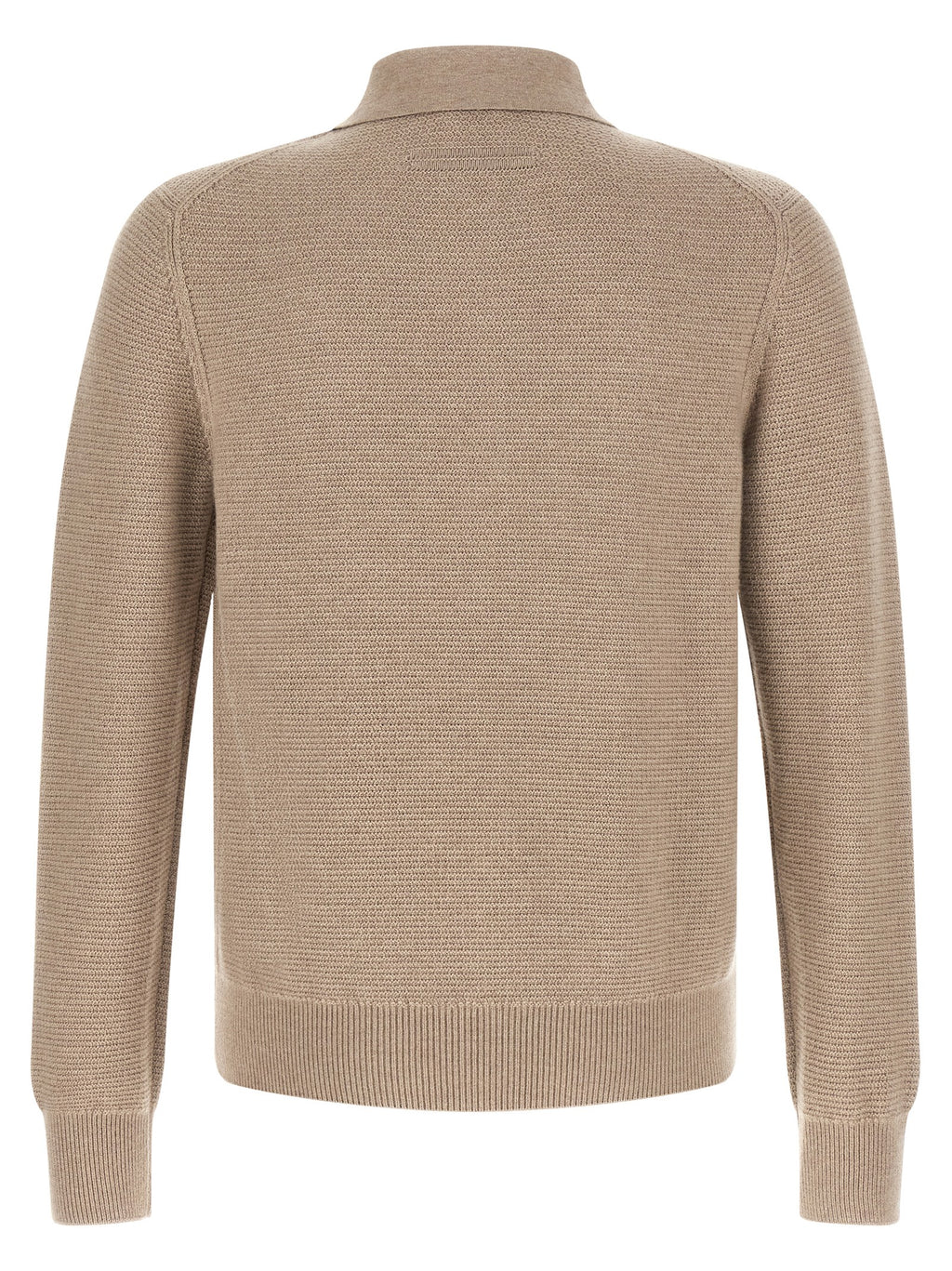 Beige Cashmere Polo Shirt